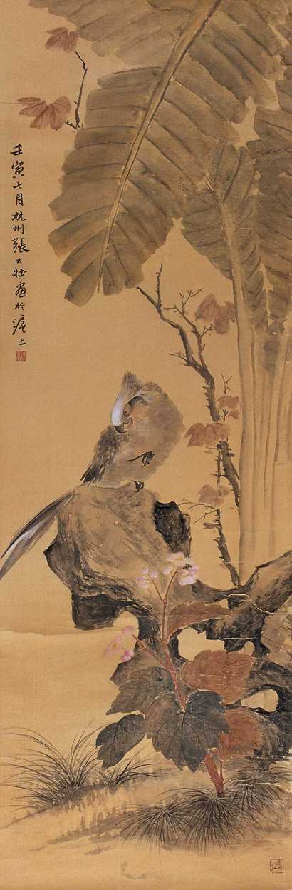 张大壮 1962年作 花鸟 立轴
